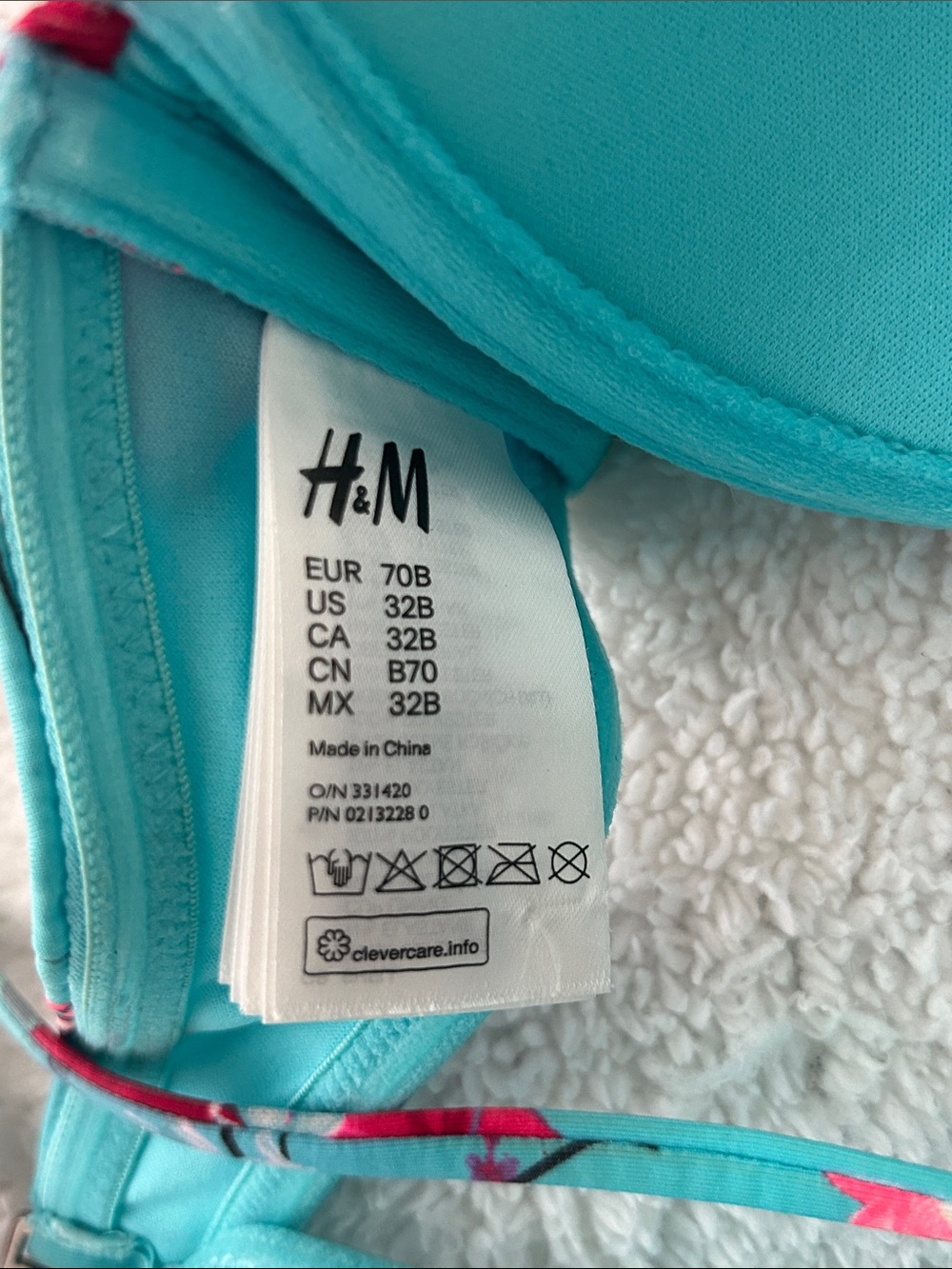 H&M Floral Bandeau Swim Top - Picture 3 of 9